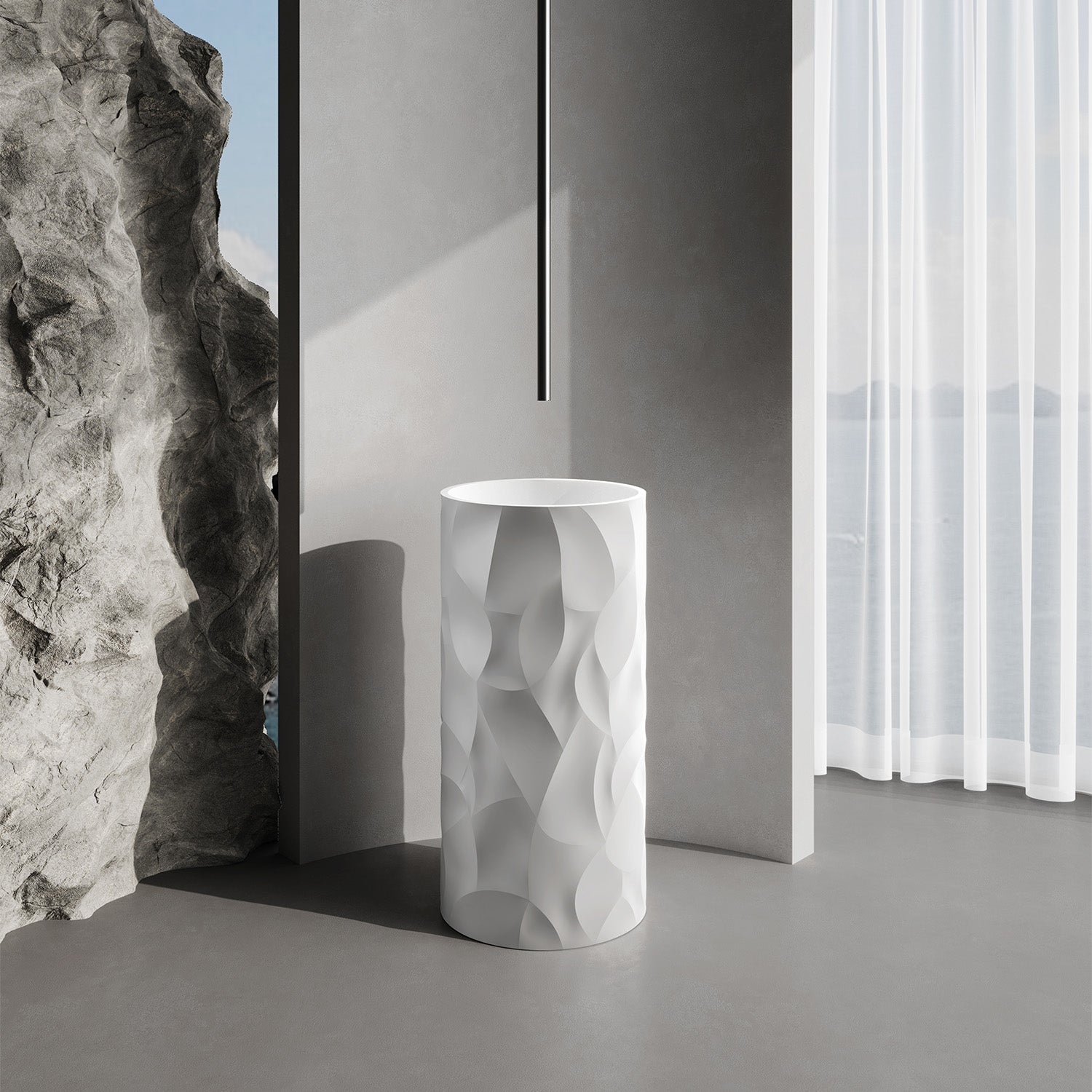 SINED LAVANDINOZEFIROBIANCO Lavandino Sined Zefiro Bianco elegance and quality for your bathroom Modern design durable materials and easy cleaning Invest in the best