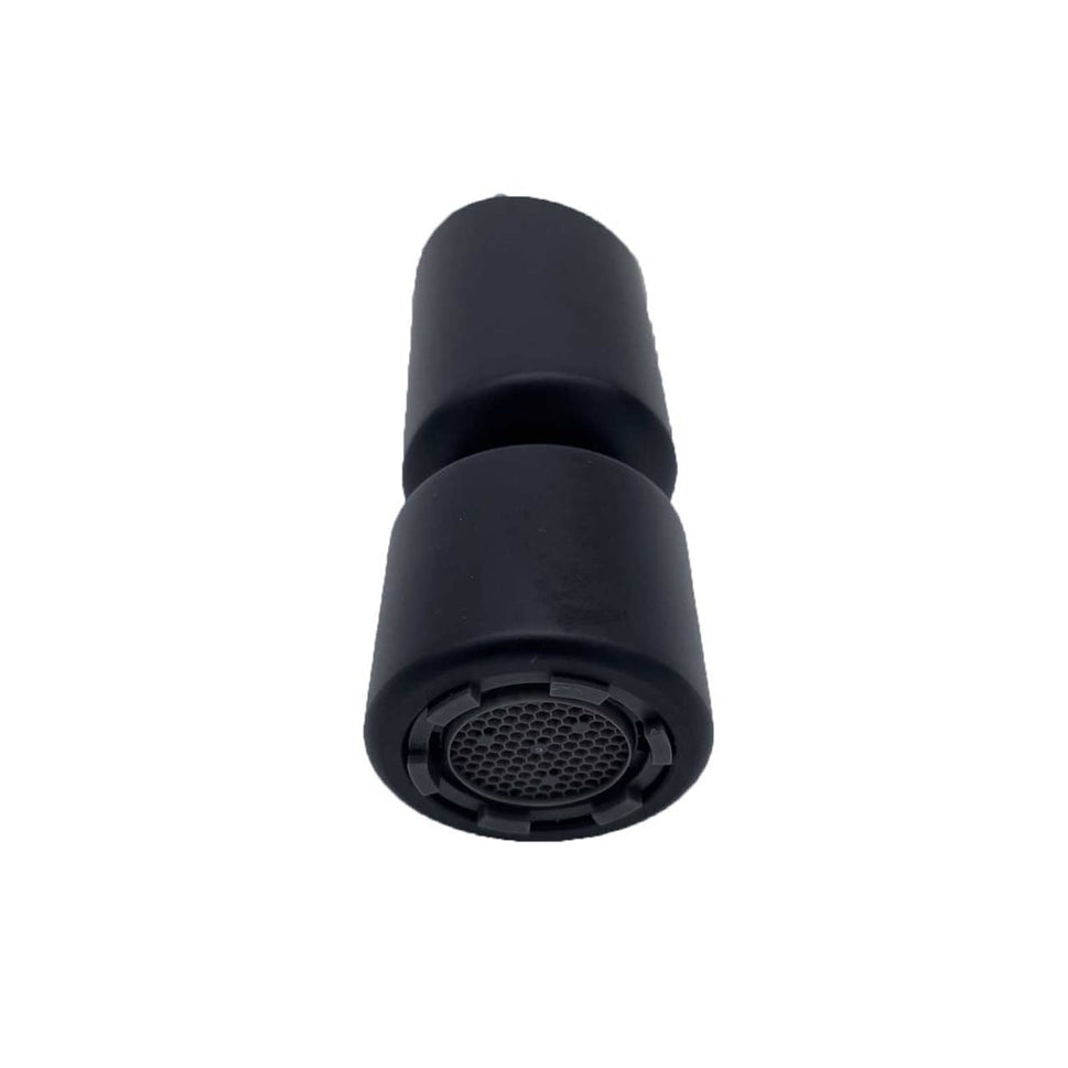 Schwarze Duschdüse aus Edelstahl