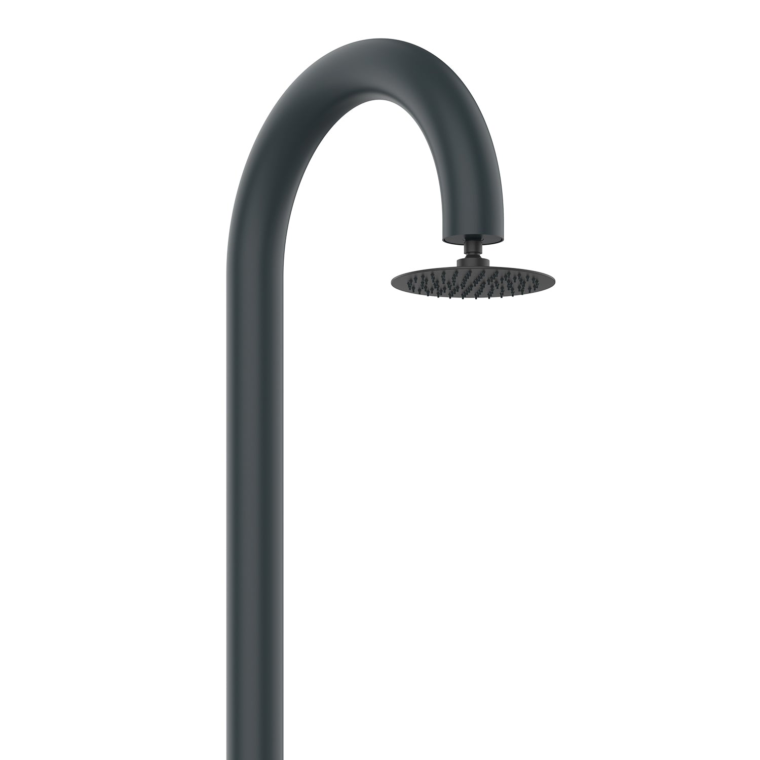 SINED Douche de Jardin en Aluminium Gris avec Douchette Eau Chaude et Froide Pomme de Douche Anticalcaire Idéale pour Jardins et Campings LUNA ALU D GRIGIA