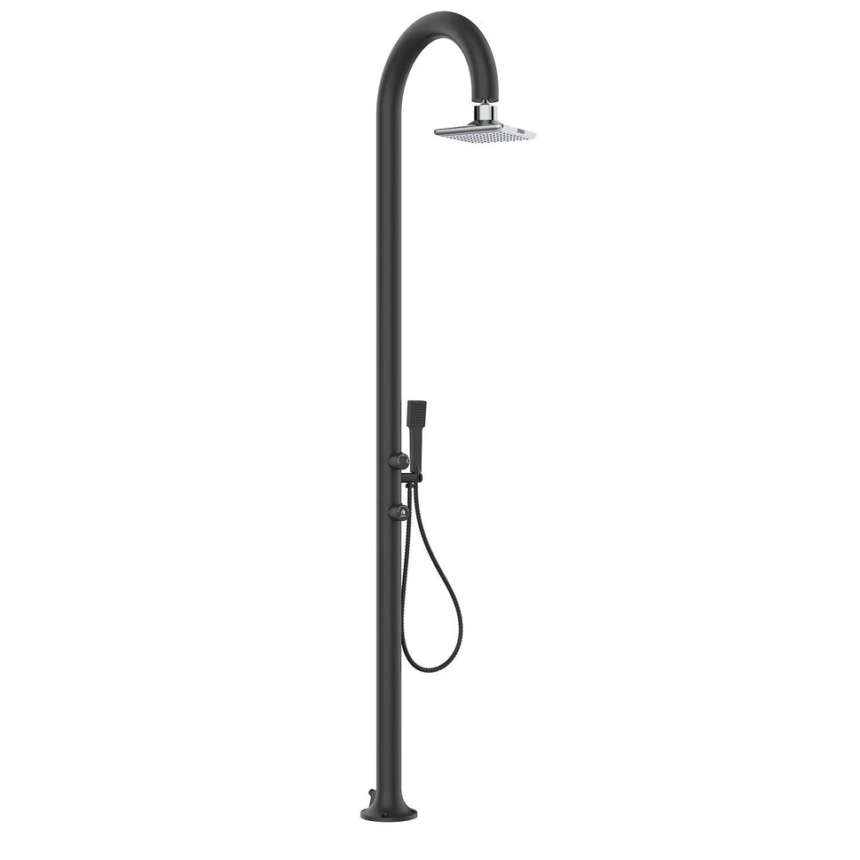 Black Moon Aluminum Garden Shower with Double Iswitch Sined