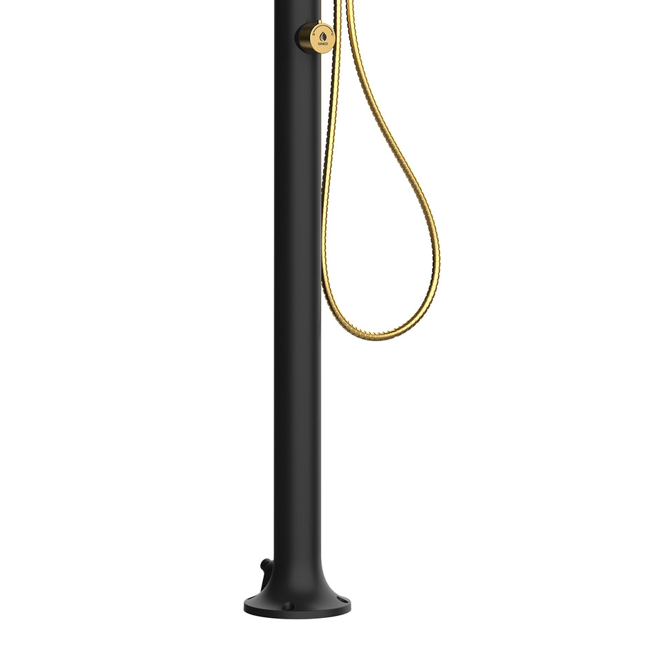 Outdoor Shower Moon Gold Black With Hand Shower Sined