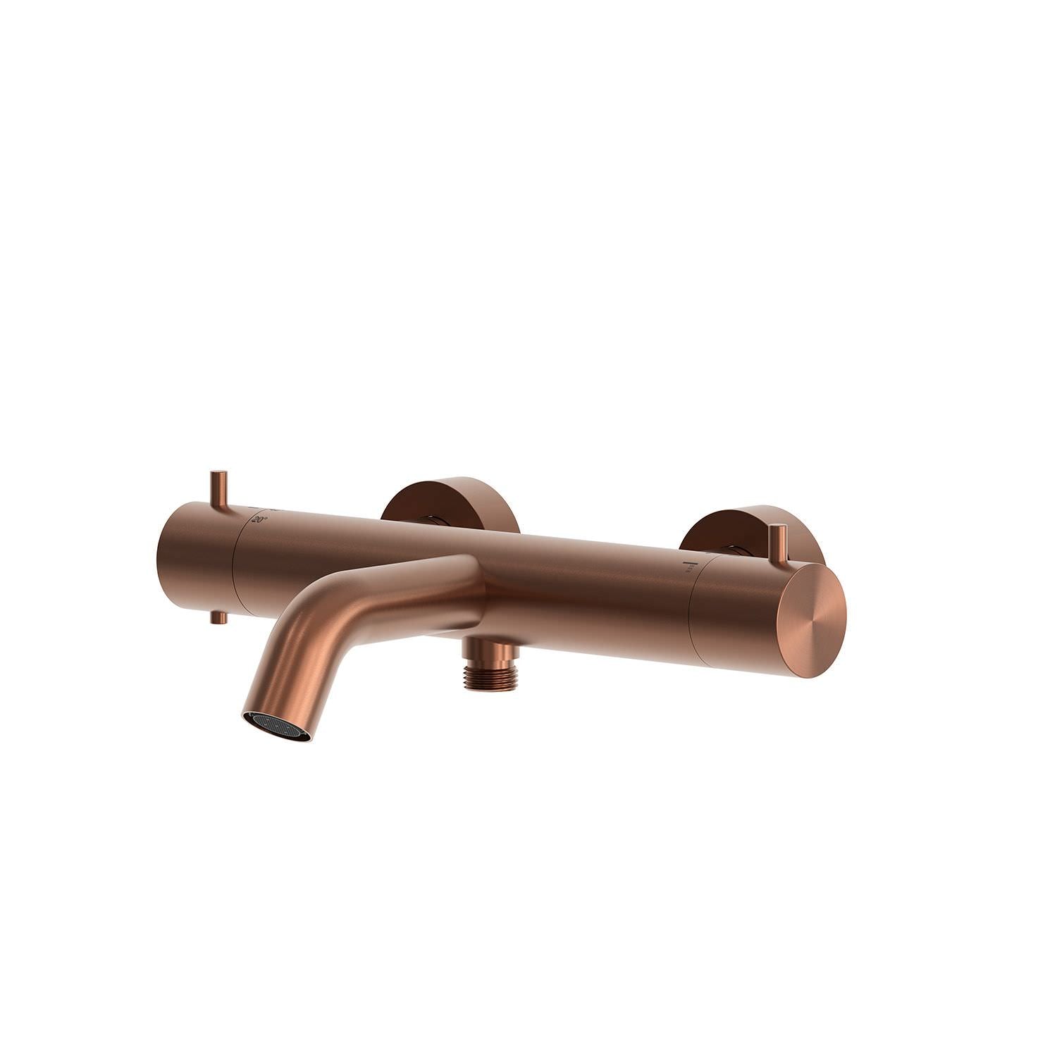 SINED Mitigeur mural pour baignoire et douche en acier inoxydable 316L avec finition PVD or rose résistante à la corrosion pour usage intérieur et extérieur modèle LEVANTE