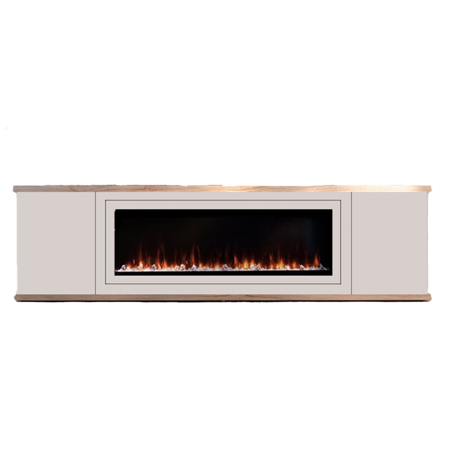 Sined Arosio 180 Gray Fireplace Furniture Wooden Furniture with Remote Control Electric Fireplace 1500w Refined and Elegant Quality Handmade Wooden Furniture Ideal for Home and Office