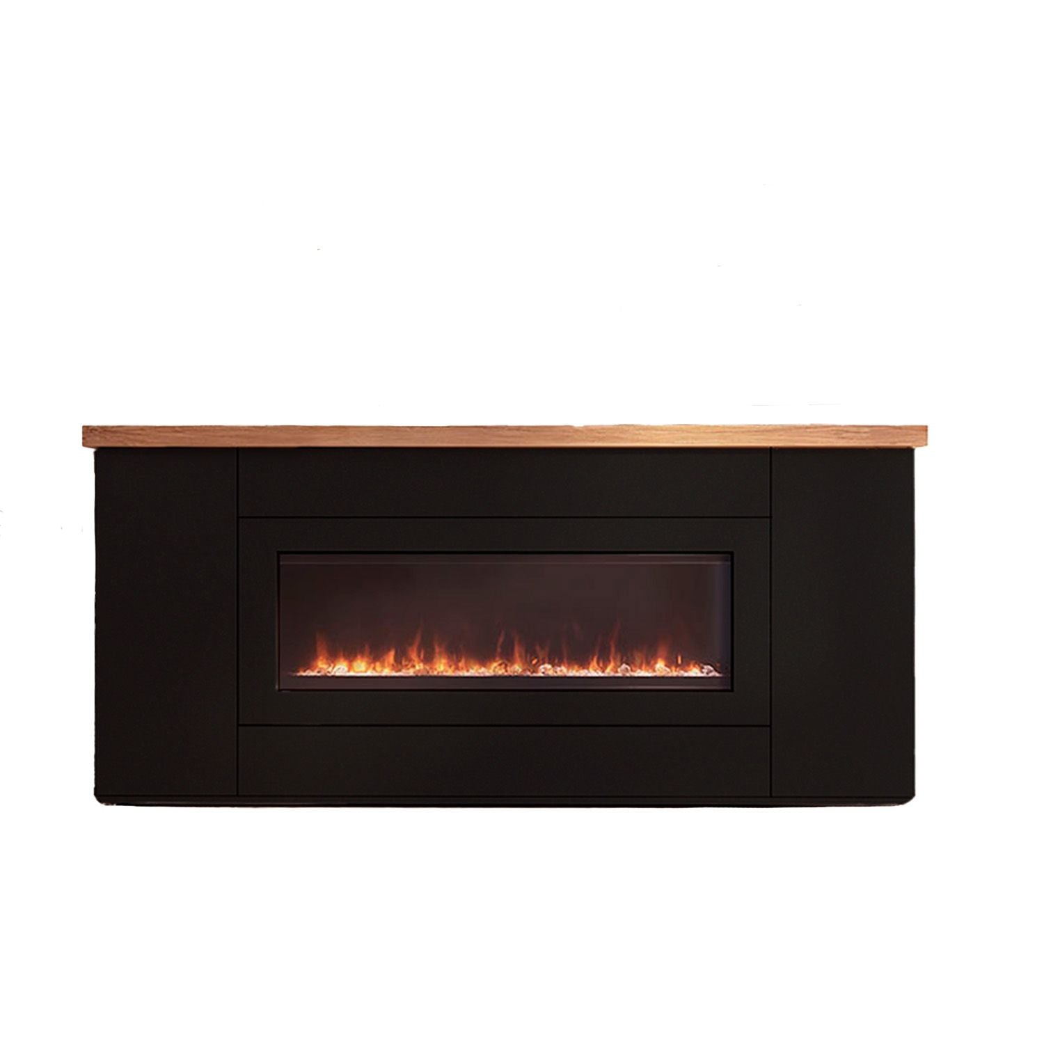 Mueble Sined Desio 108 Sofisticado Mueble De Madera Con Chimenea Electrica Integrada 1500w Mando a Distancia Diseno Elegante Fabricado a Mano