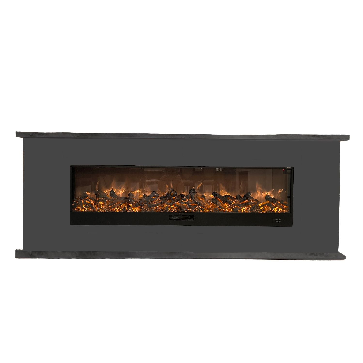 Sined Completo Desio 180 Muebles De Madera Antracita Con Mando a Distancia Chimenea Electrica 1500w Muebles Artesanales De Alta Calidad Resistencia y Diseno Para Cualquier Ambiente