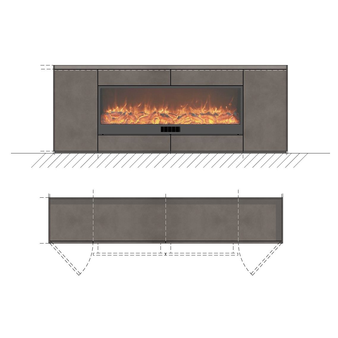 SINED MOBILECAMINOLISSONEVULTURE Discover the Lissone fireplace cabinet elegance and functionality in solid wood 100% Made in Italy design for every environment Secure purchase and fast delivery