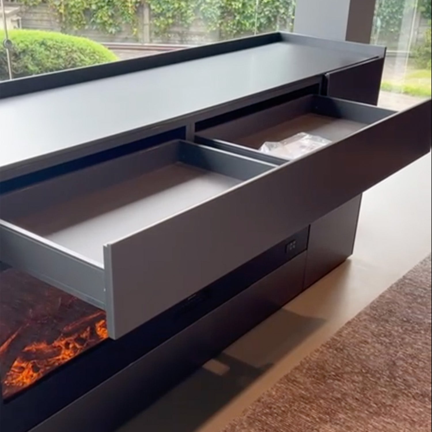 SINED MOBILECAMINOLISSONEVULTURE Discover the Lissone fireplace cabinet elegance and functionality in solid wood 100% Made in Italy design for every environment Secure purchase and fast delivery