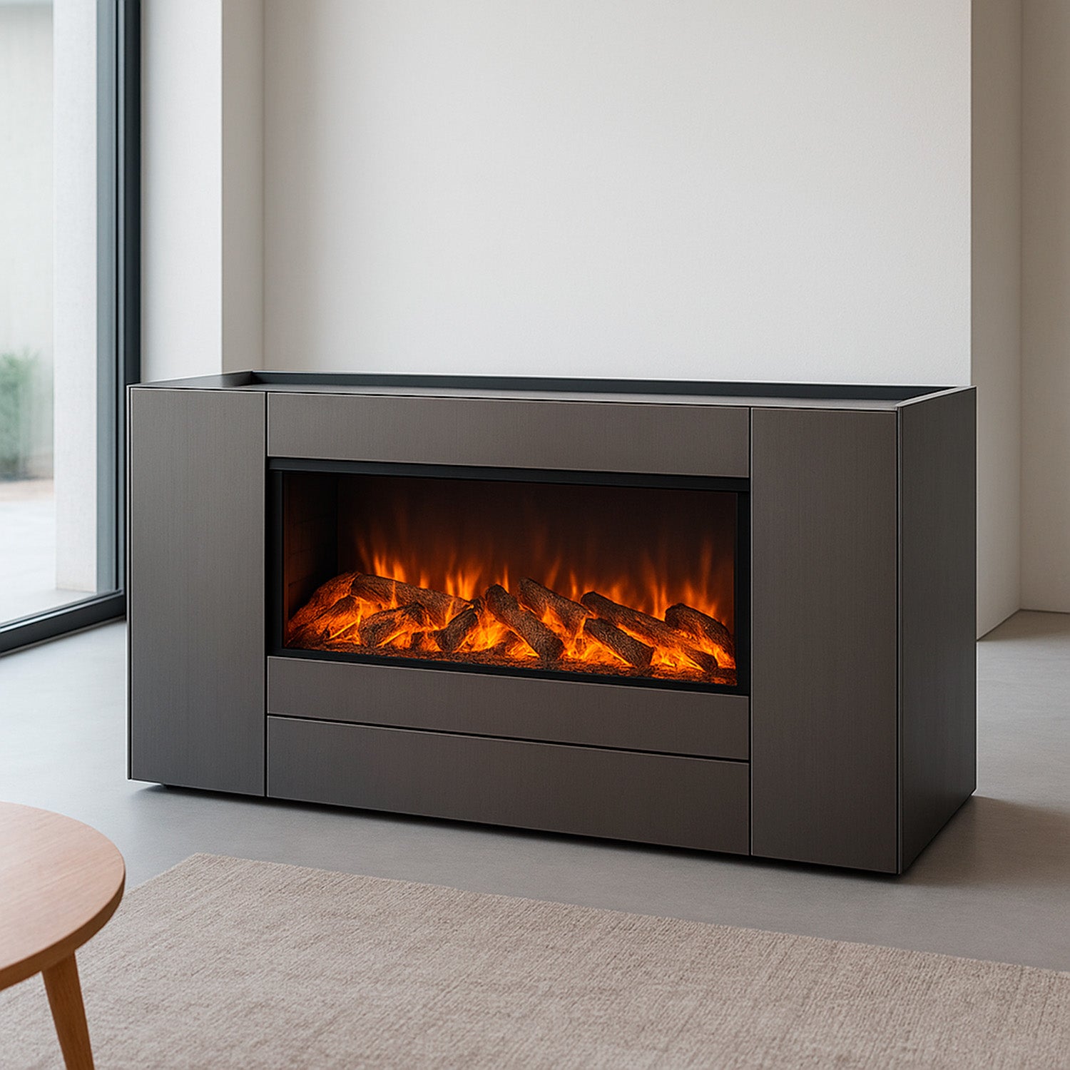 SINED MOBILECAMINOLISSONEVULTURE Discover the Lissone fireplace cabinet elegance and functionality in solid wood 100% Made in Italy design for every environment Secure purchase and fast delivery