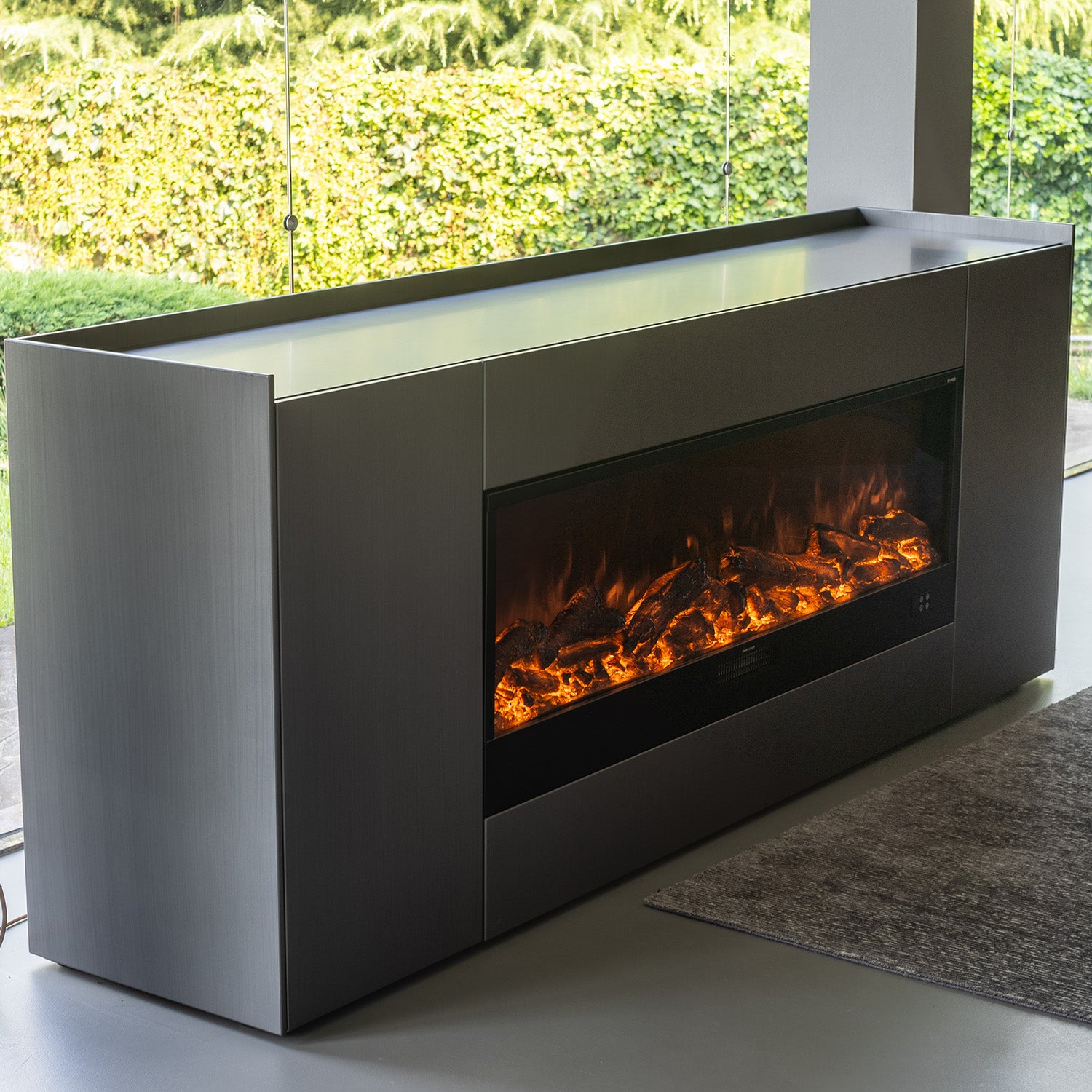 SINED MOBILECAMINOLISSONEVULTURE Discover the Lissone fireplace cabinet elegance and functionality in solid wood 100% Made in Italy design for every environment Secure purchase and fast delivery