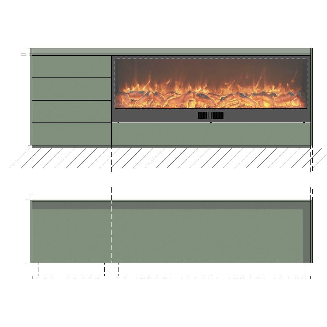 SINED MOBILECAMINOSEREGNOVULTURE GRAY elevates your space with the Sined Vulture fireplace furniture Italian design, artisanal quality, and functionality perfect for any environment