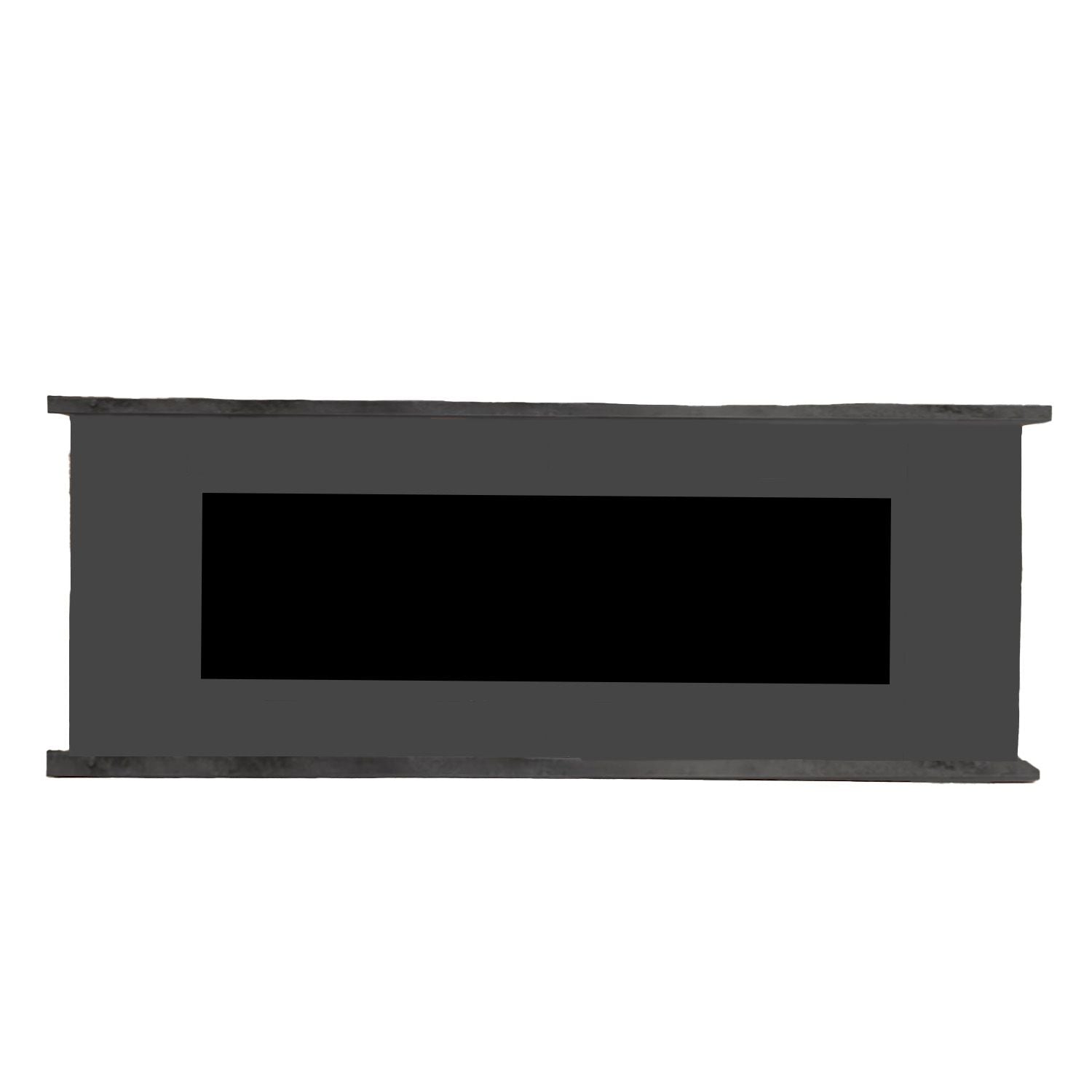 Sined Desio 180 Cinza Escuro Antracite Lareira Elétrica Armário Sined Amiata Refinado e Elegante Móvel De Madeira Acabamento Grafite Ral 7022 Moldura e Portas Tampão e Base Em Tacande