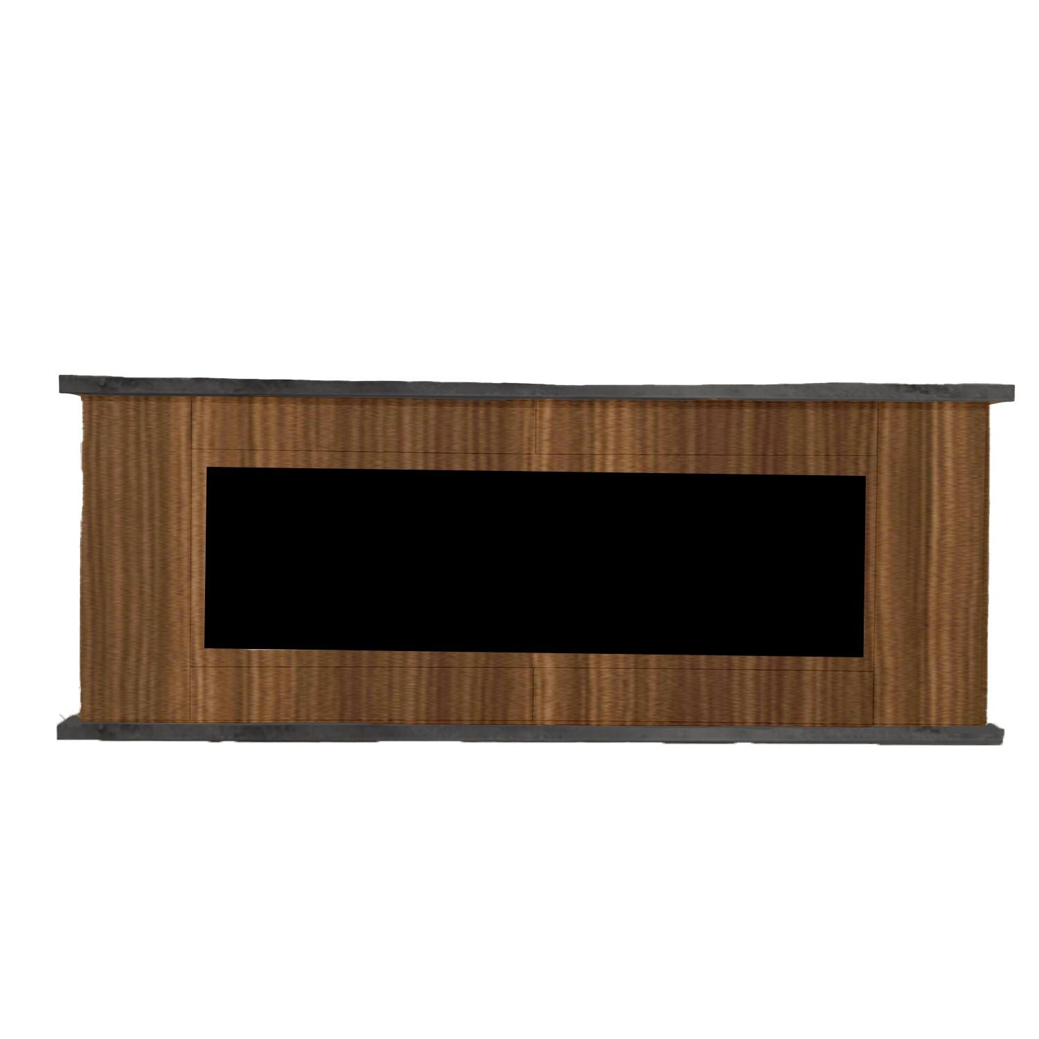 Sined Desio 180 Armário Lareira Eléctrica Castanho Sined Amiata Armário Refinado e Elegante De Madeira Castanha e Tampa De Grafite Recomendado Para Todos Os Interiores