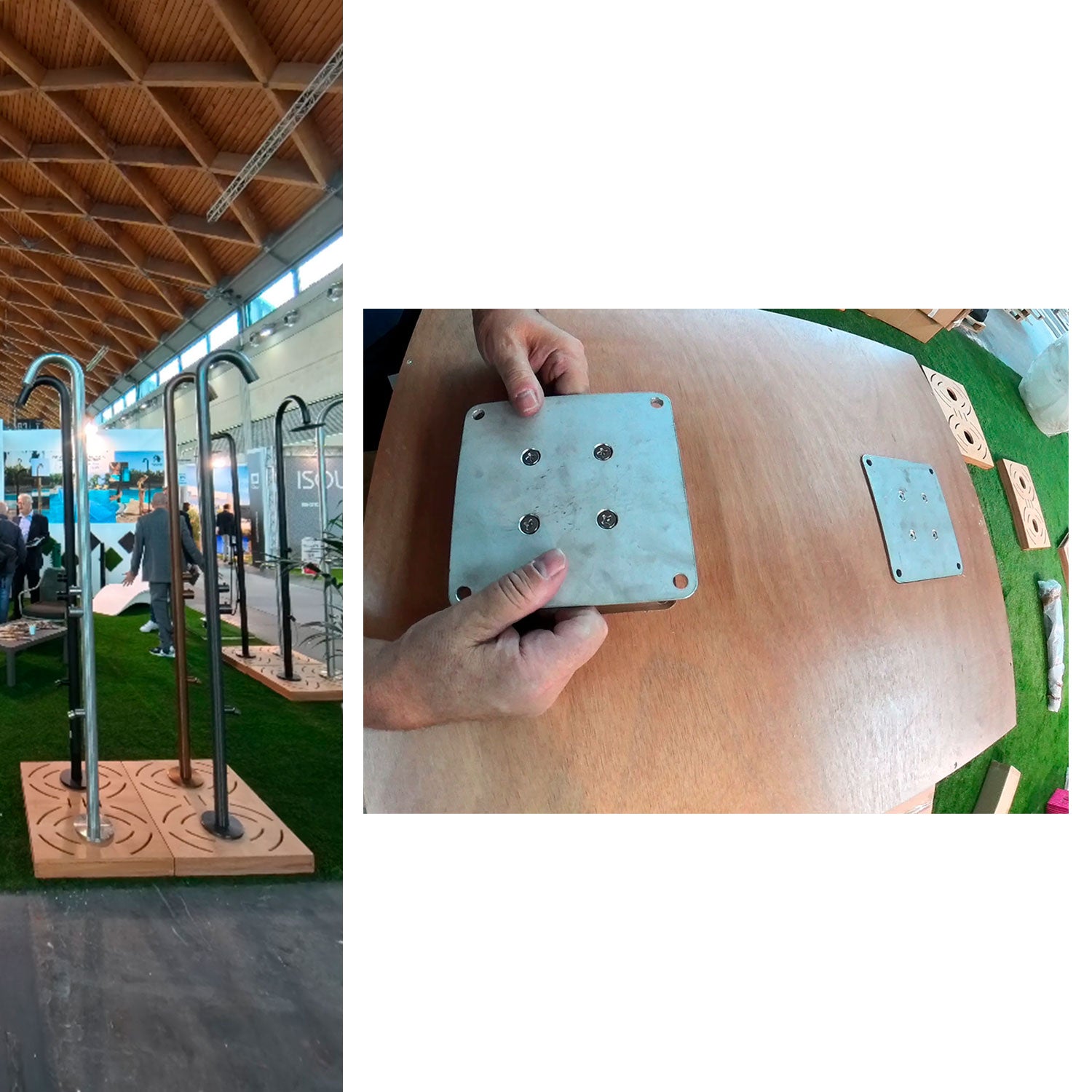 Plateforme Sined Pedad Double Niveau En Okoumé Pour Extérieurs Sined