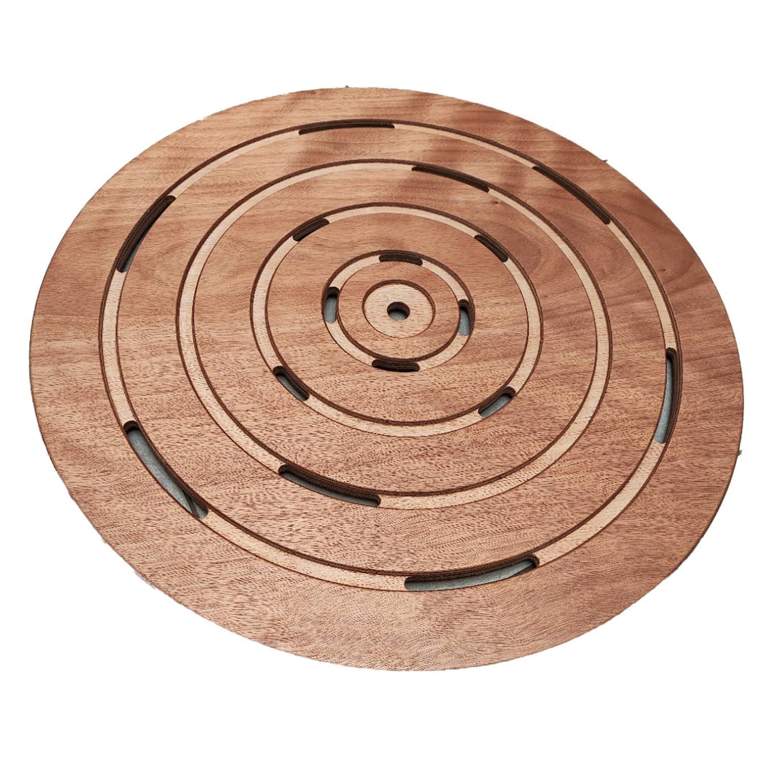 Plateau de Douche Okume Rose Design Rond Résistant et Élégant Sined