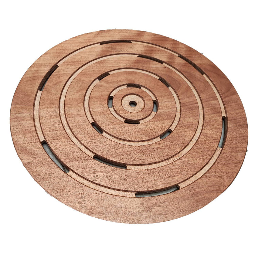 Plato de ducha redondo Okume para exterior, elegante y duradero