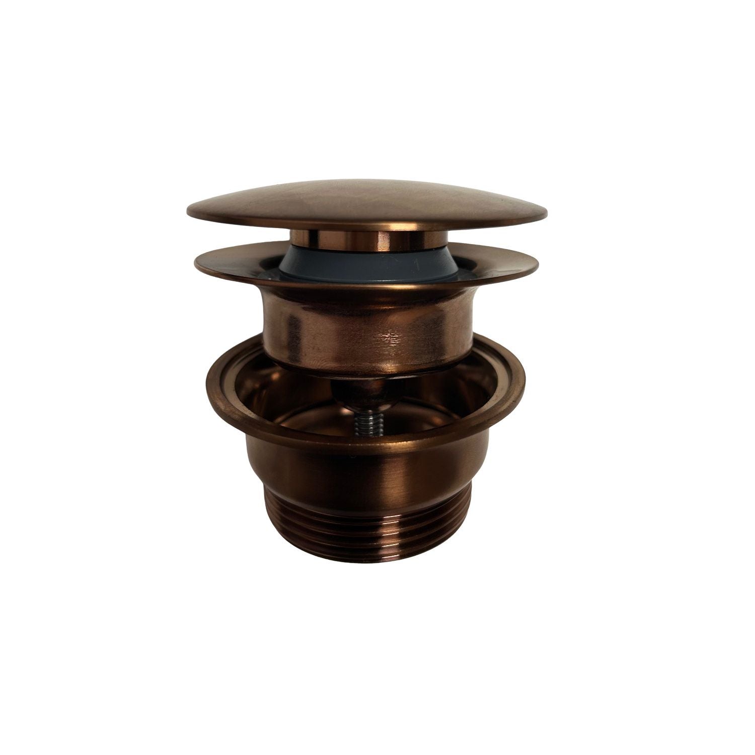 SINED PVD-afvoerplug roségoudkleurig, gemaakt van 316L roestvrij staal, model Levante