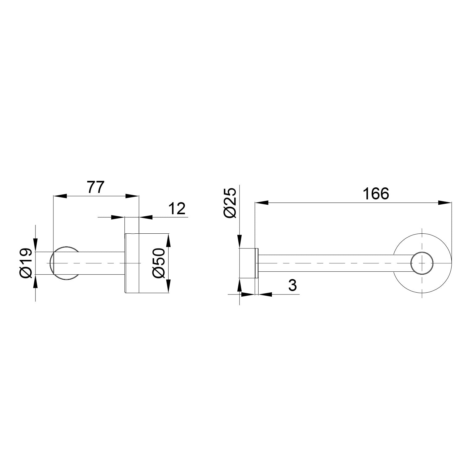 SINED Porta Rollo Papel Higienico Oro Rosa PVD Acero Inox 316L Diseno Elegante y Funcional Instalación en Muros Ideal para Banos Modernos Resistente a la Corrosión - Modelo LEVANTE