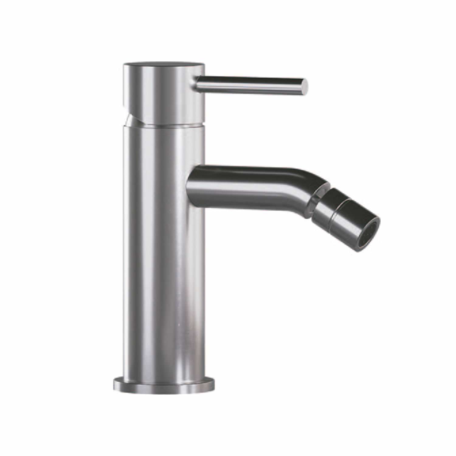 SINED Mixer Faucet Bidet in brushed 316L stainless steel model LEVANTE designed for greater durability and corrosion resistance ideal for indoor and outdoor use