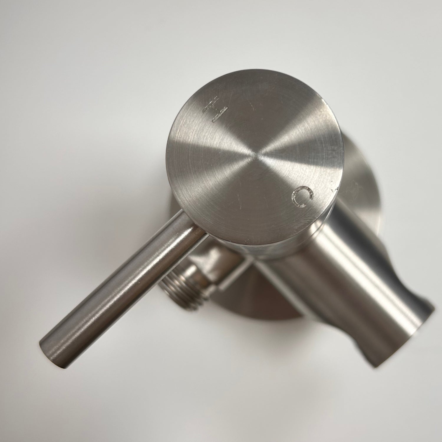 SINED Mixer Faucet Bidet in brushed 316L stainless steel model LEVANTE designed for greater durability and corrosion resistance ideal for indoor and outdoor use