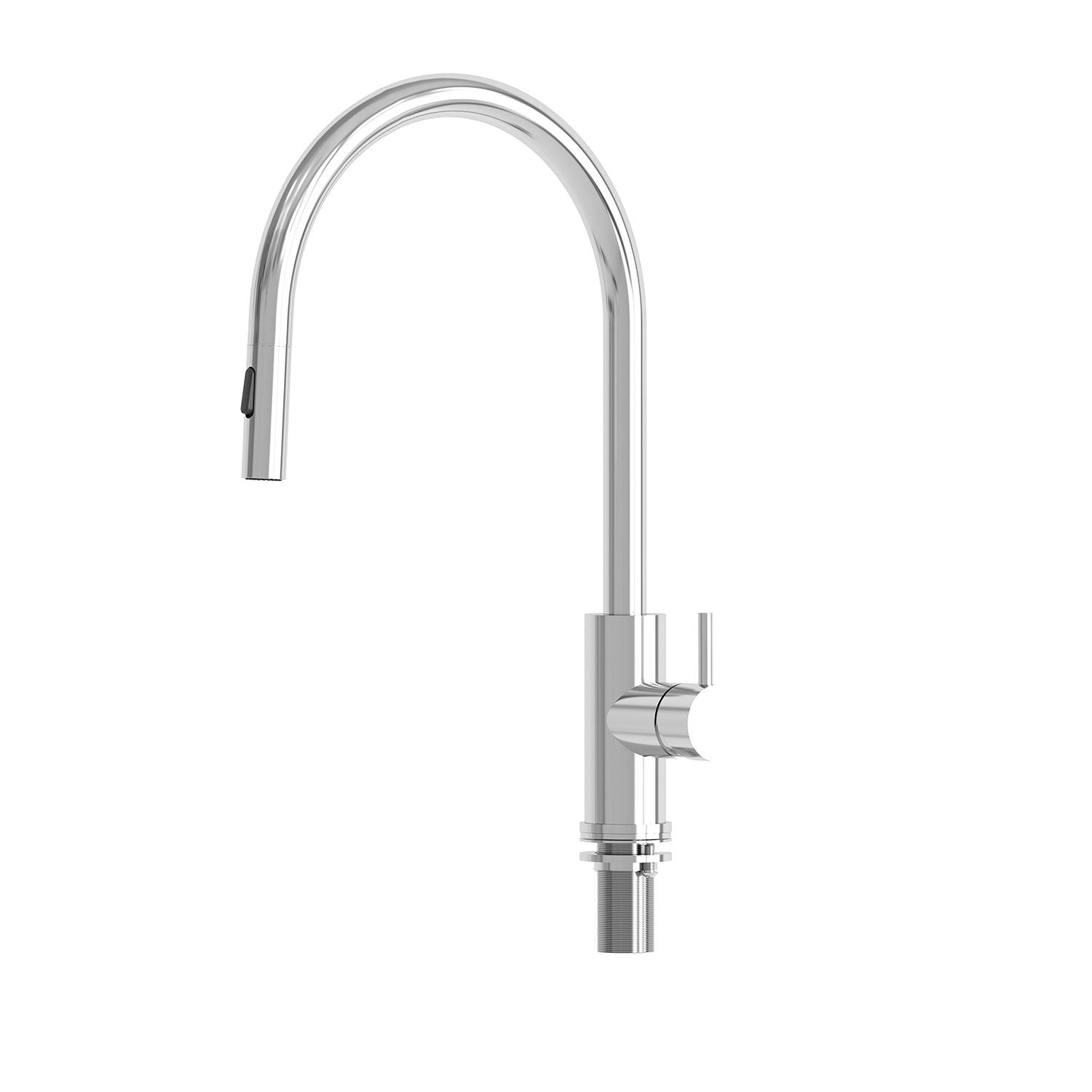 SINED Torneira de cozinha em aço inox 316L acabamento acetinado, resistente à corrosão para interior e exterior, design moderno, durabilidade superior - modelo LEVANTE