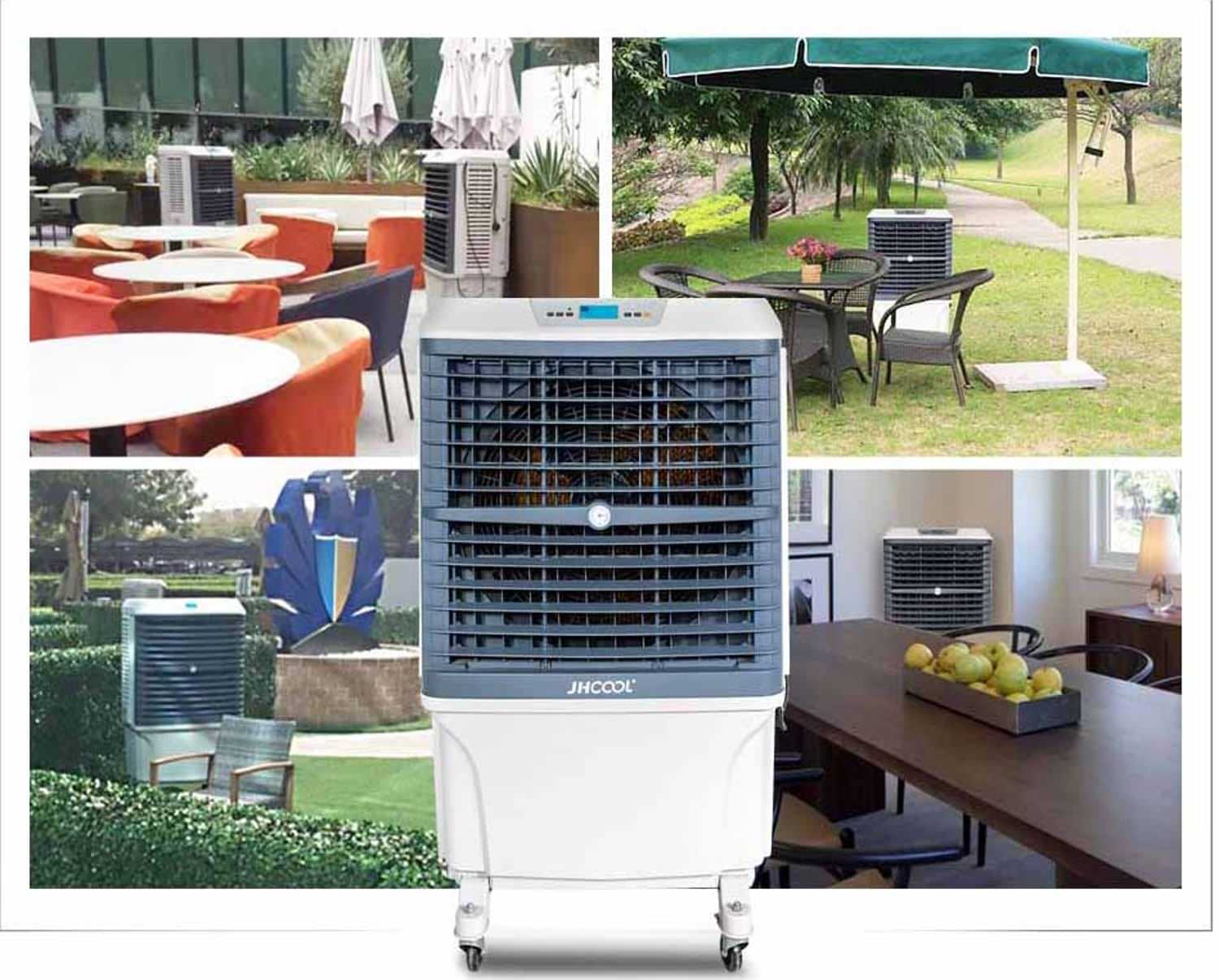 Sined Mobile 801 Industrial Mobile Evaporative Cooler On Wheels 57 Liters With 3 Speeds