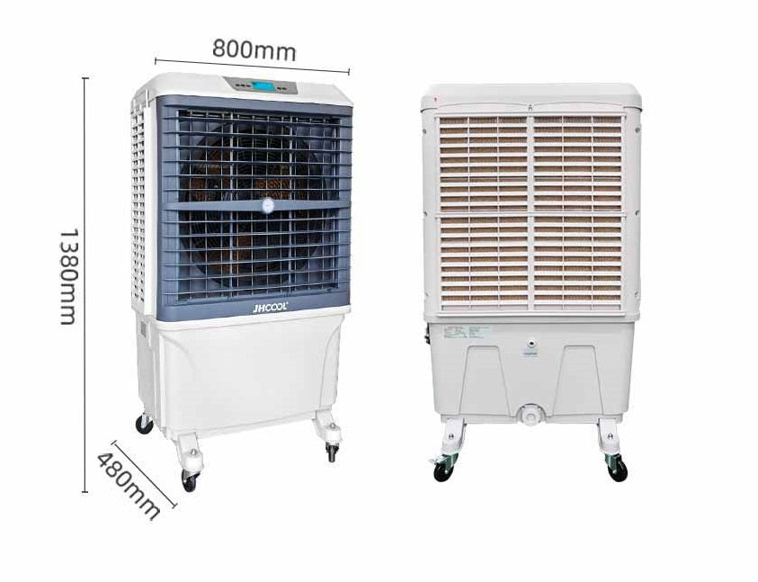Sined Mobile 801 Industrial Mobile Evaporative Cooler On Wheels 57 Liters With 3 Speeds