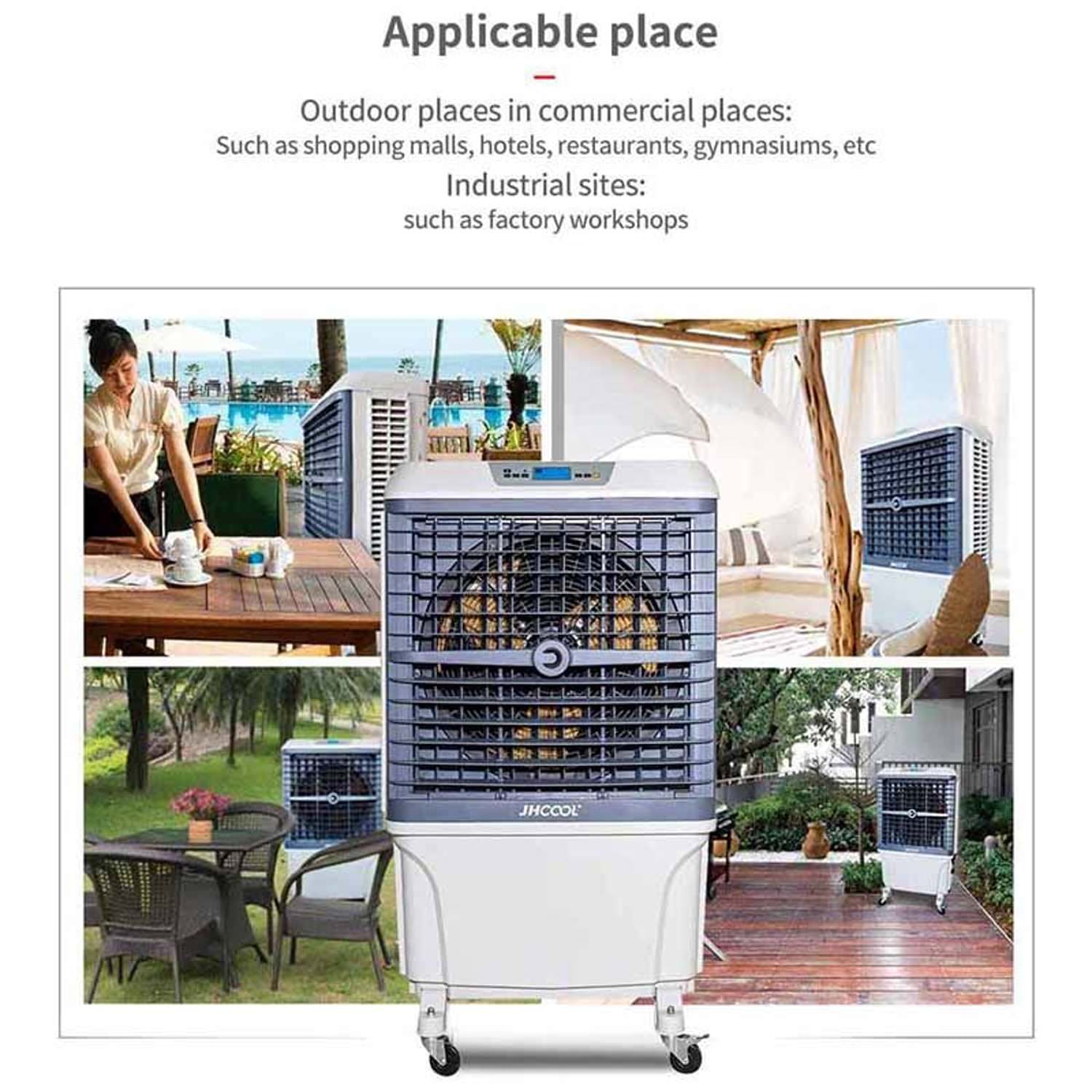 Sined Mobile 802 Frigorifero evaporativo industriale mobile su ruote Capacità 57 litri con 3 velocità