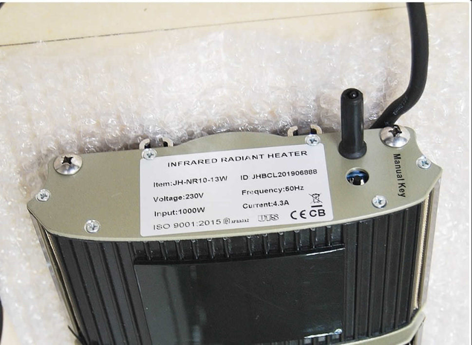 Sined Smartphone-gesteuerte Infrarotheizung mit WLAN 2400 W Schwarz