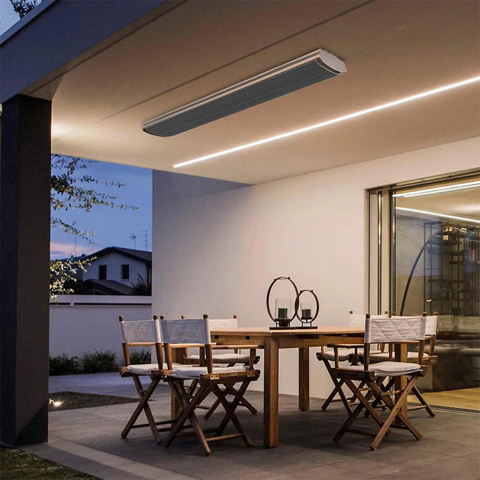 Calentador Infrarrojo 4000w Industrial Negro Sined