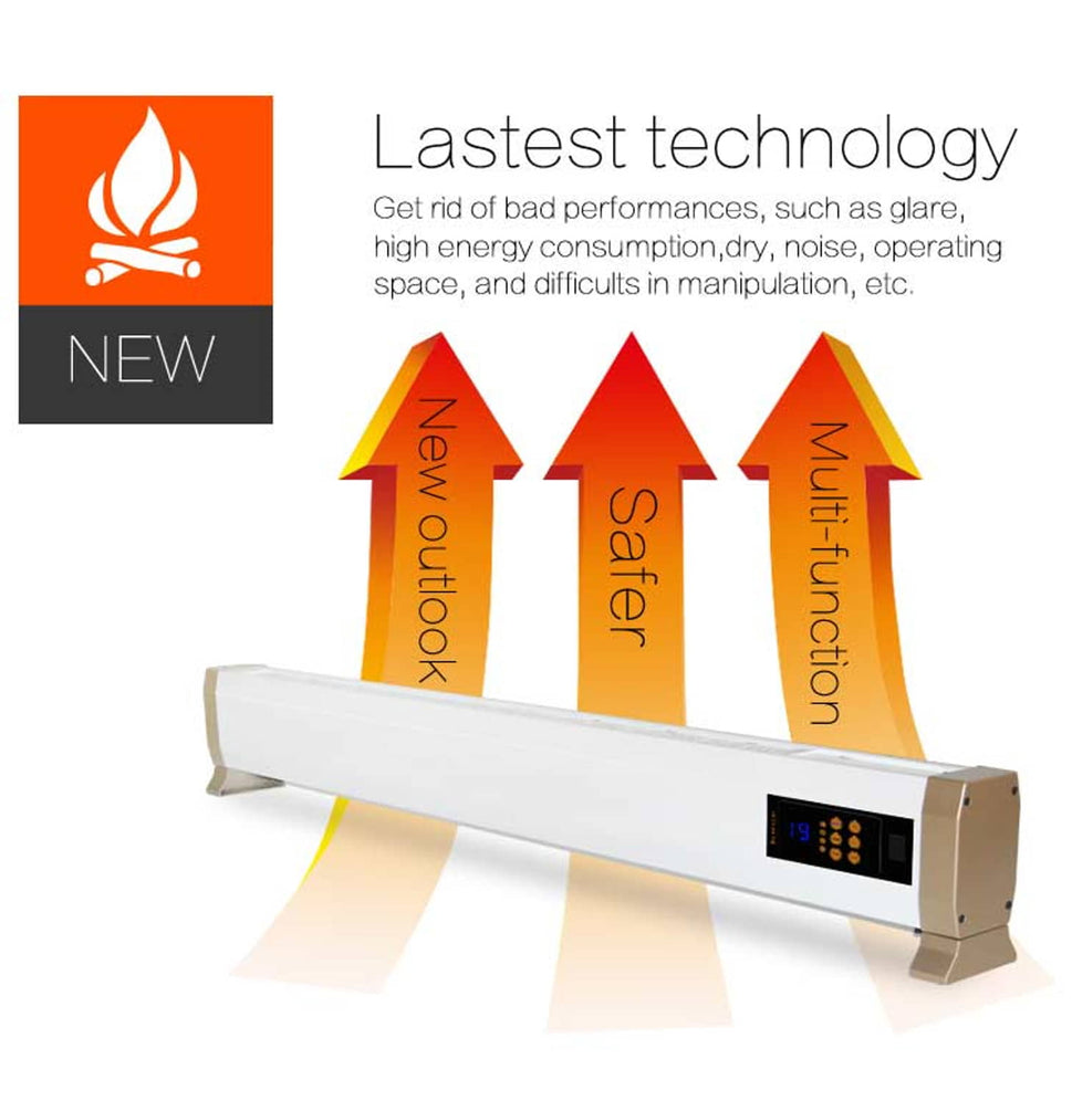 Convecteur électrique au sol et mural 2000w blanc Sined