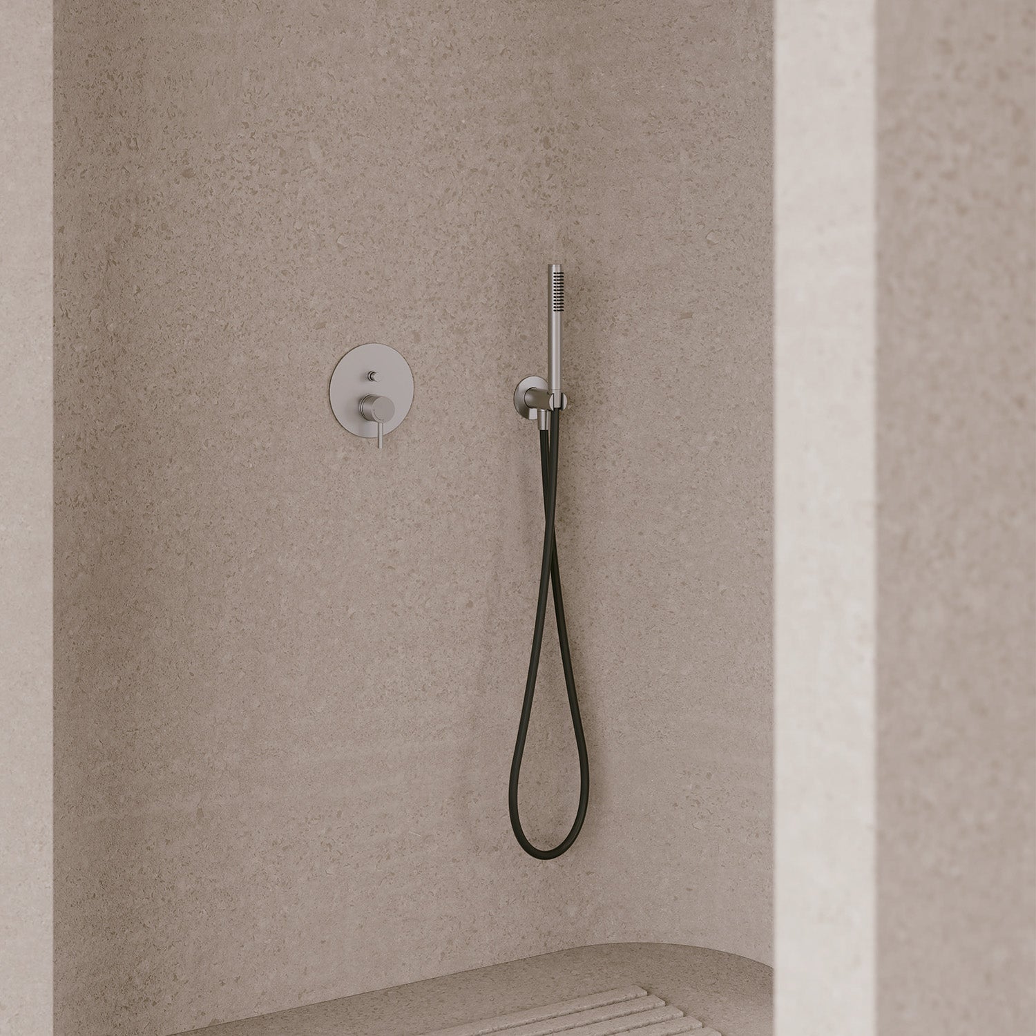 SINED SET-MISCELADOR-PAREDE-DOCCINO-LEVANTE-INOX misturador de parede levante inox elegância e funcionalidade para a sua casa de banho qualidade e design moderno para um investimento duradouro e seguro