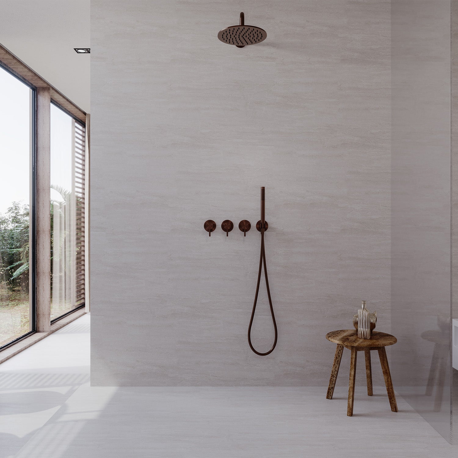 Sined set muurkraan met handdouche Levante roségoud elegantie en functionaliteit voor je badkamer Investeer in kwaliteit en design, een veilige aankoop