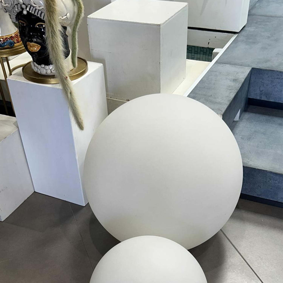 Esfera Luminosa Solar 40 Led Polietileno Exterior e Interior 6000k Sined