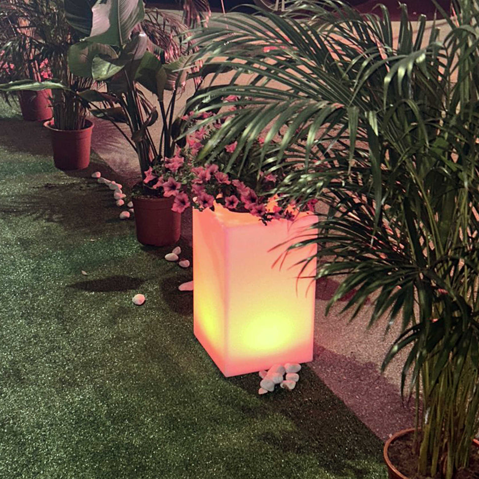 Taburete Luminoso Sined Par Taburete Solar De Polietileno Resistente Sined