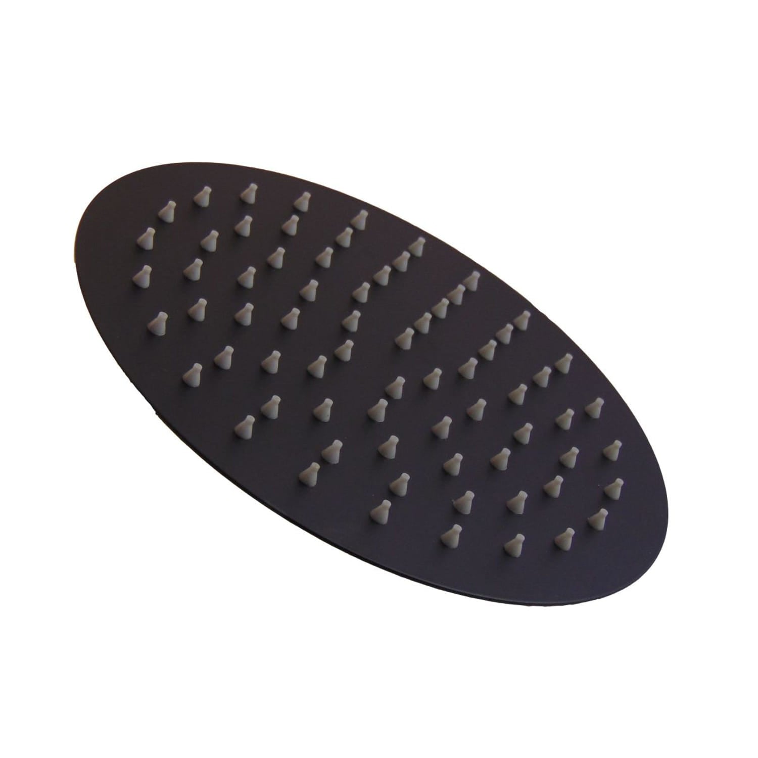 Sined Soffione Tondo 15 Negro Ducha Mural Redonda Negro Mate 6 Pulgadas