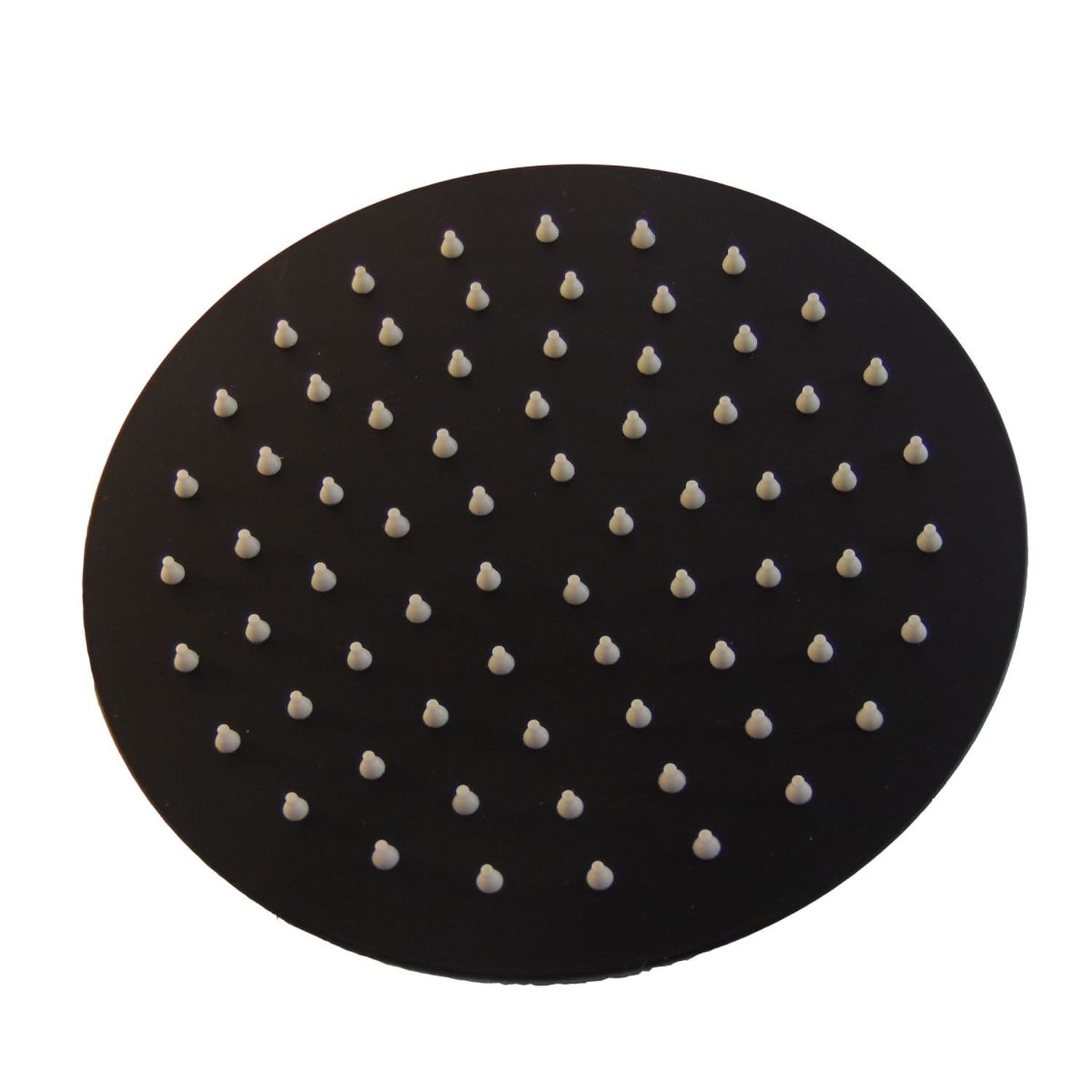 Sined Soffione Tondo 15 Negro Ducha Mural Redonda Negro Mate 6 Pulgadas