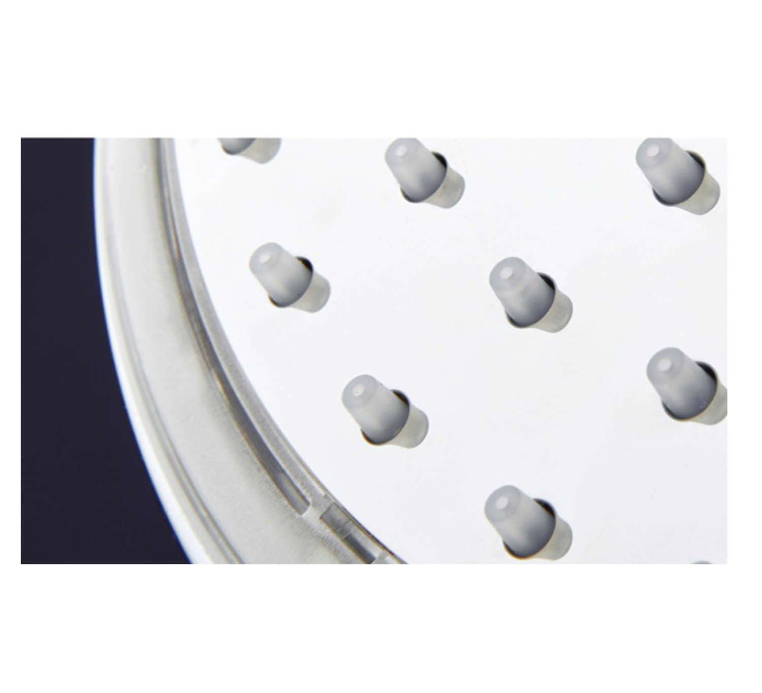 Sined Led 3 24 Cm Round Rain Shower with Led and 3 Jet Functions Gray