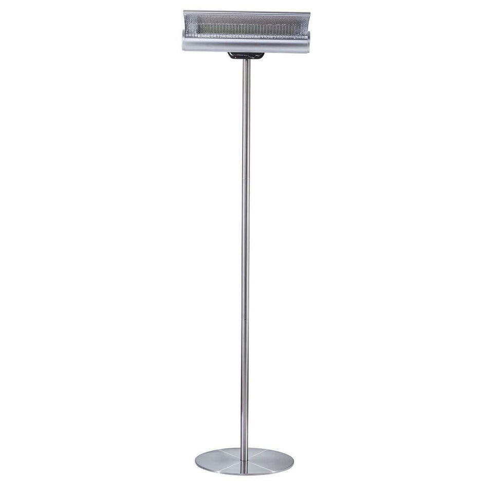 Sined Chauffage Infrarouge Terra 2000 Chauffage de Sol Réfléchissant 2000w Gris Équipé d'une Courbe Réflectrice Ajustable et Concentration de Chaleur avec Télécommande IP65