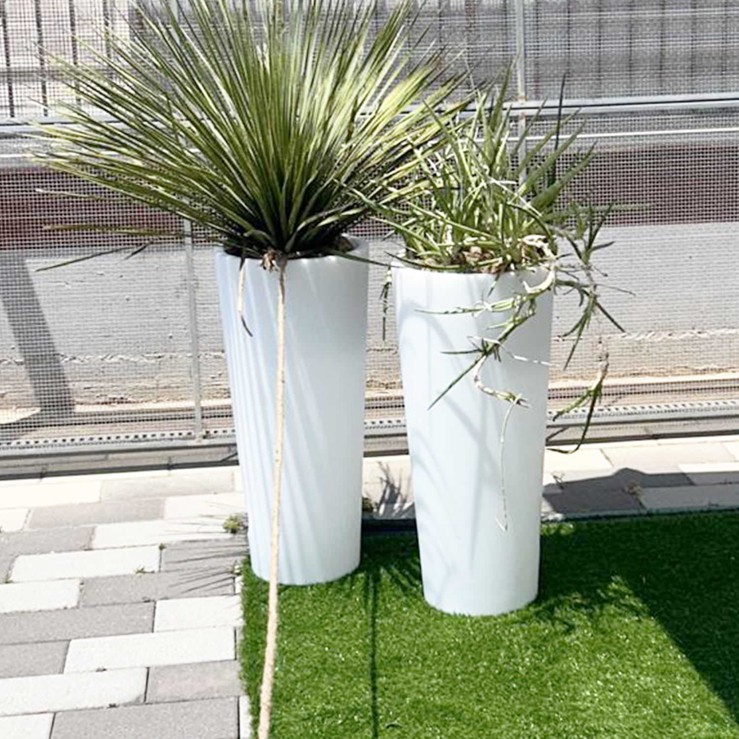 Vase Rond Lumineux LED Solaire Pour Jardin et Maison Sined