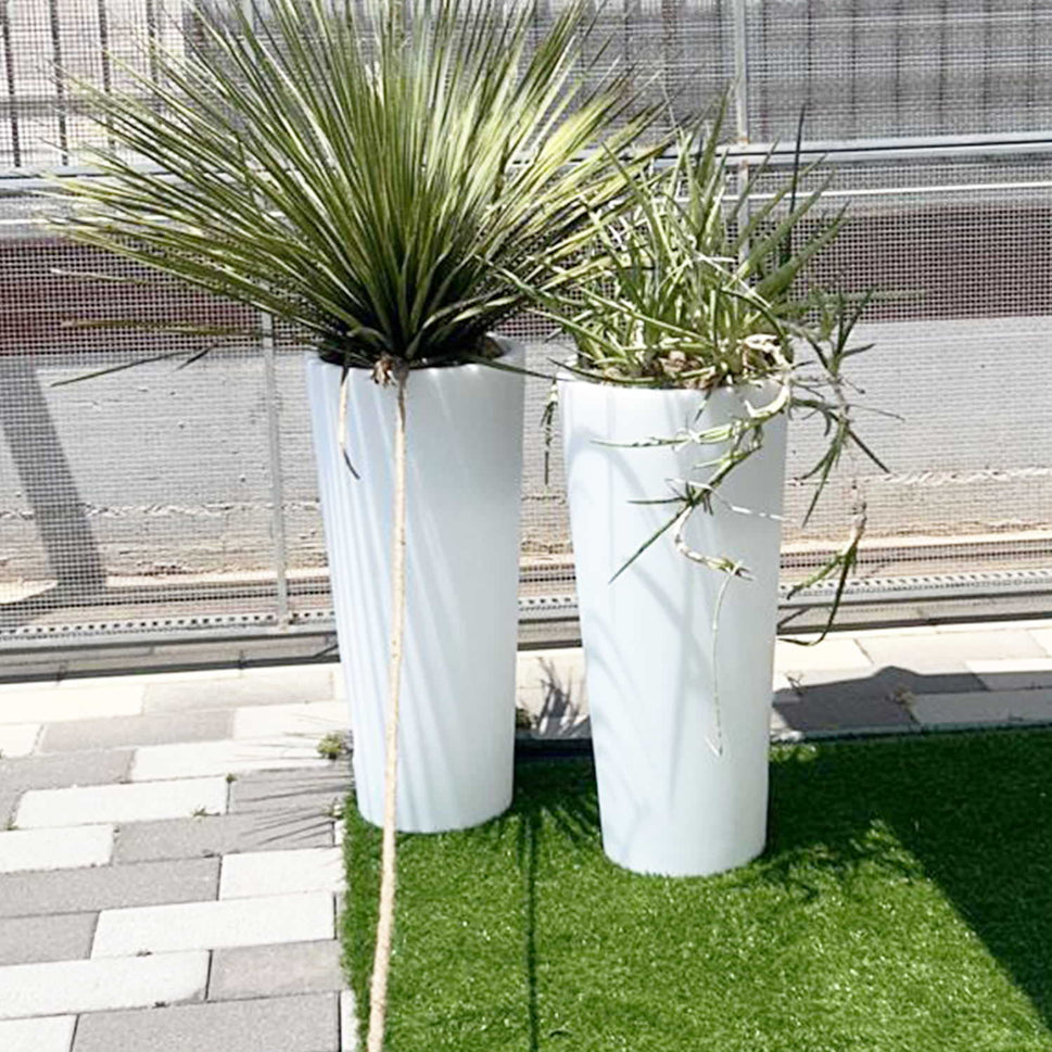 Vase Rond Lumineux LED Solaire Pour Jardin et Maison Sined