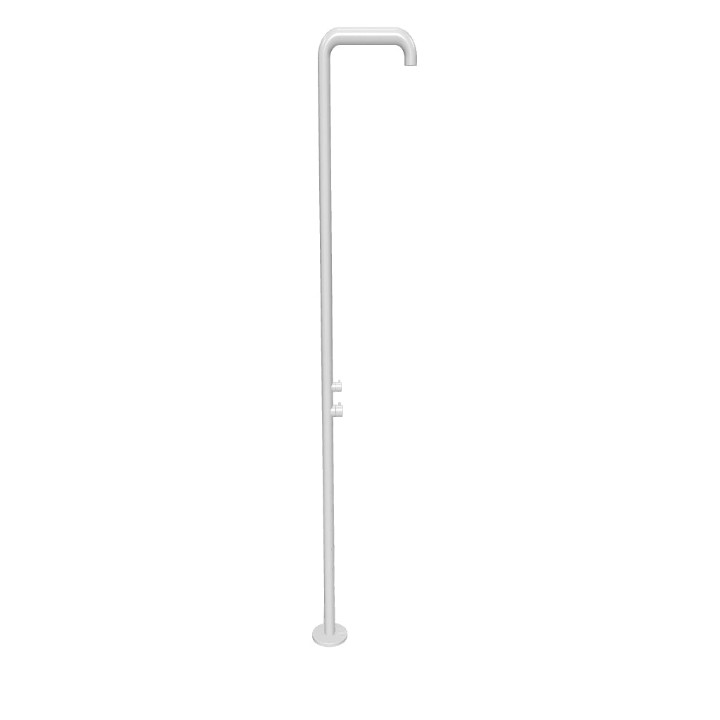 Doccia Esterno In Acciaio Inossidabile 316l Con Teleducha 230cm Bianco Sined