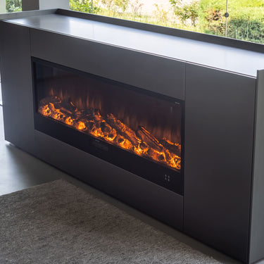 Built-in electric fireplaces