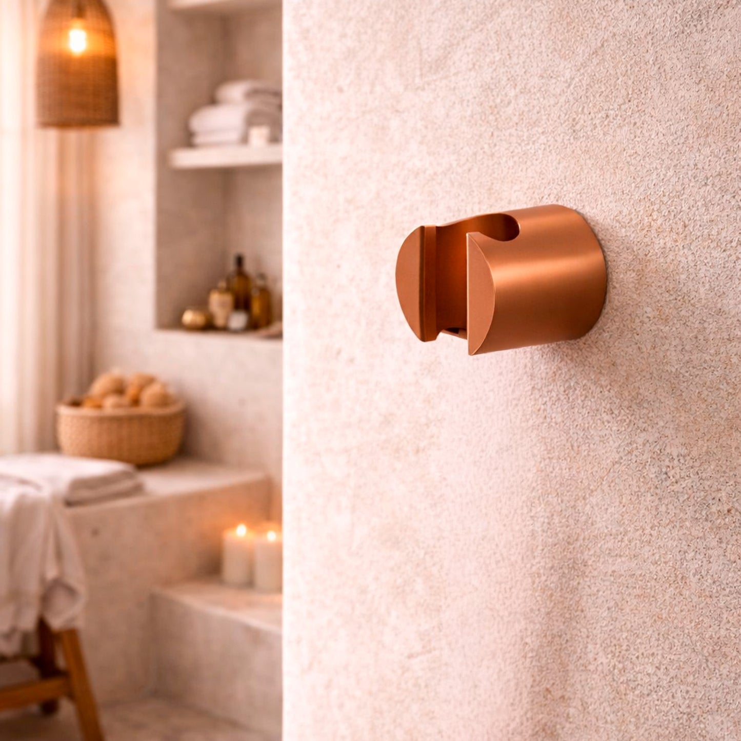 Attacco de pared para ducha Levante en oro rosa: calidad y e