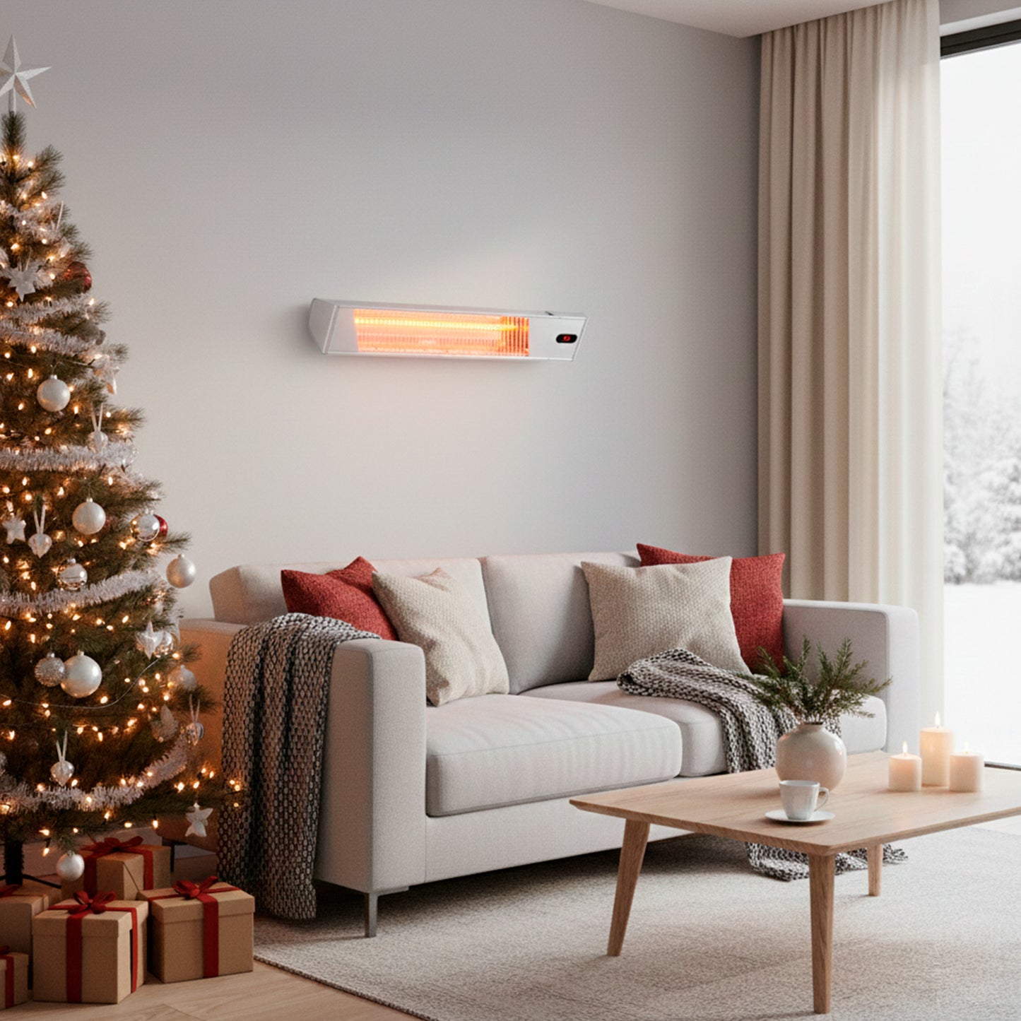 Calefactor exterior wifi SINED Caldo-Ira-Inox 2000W