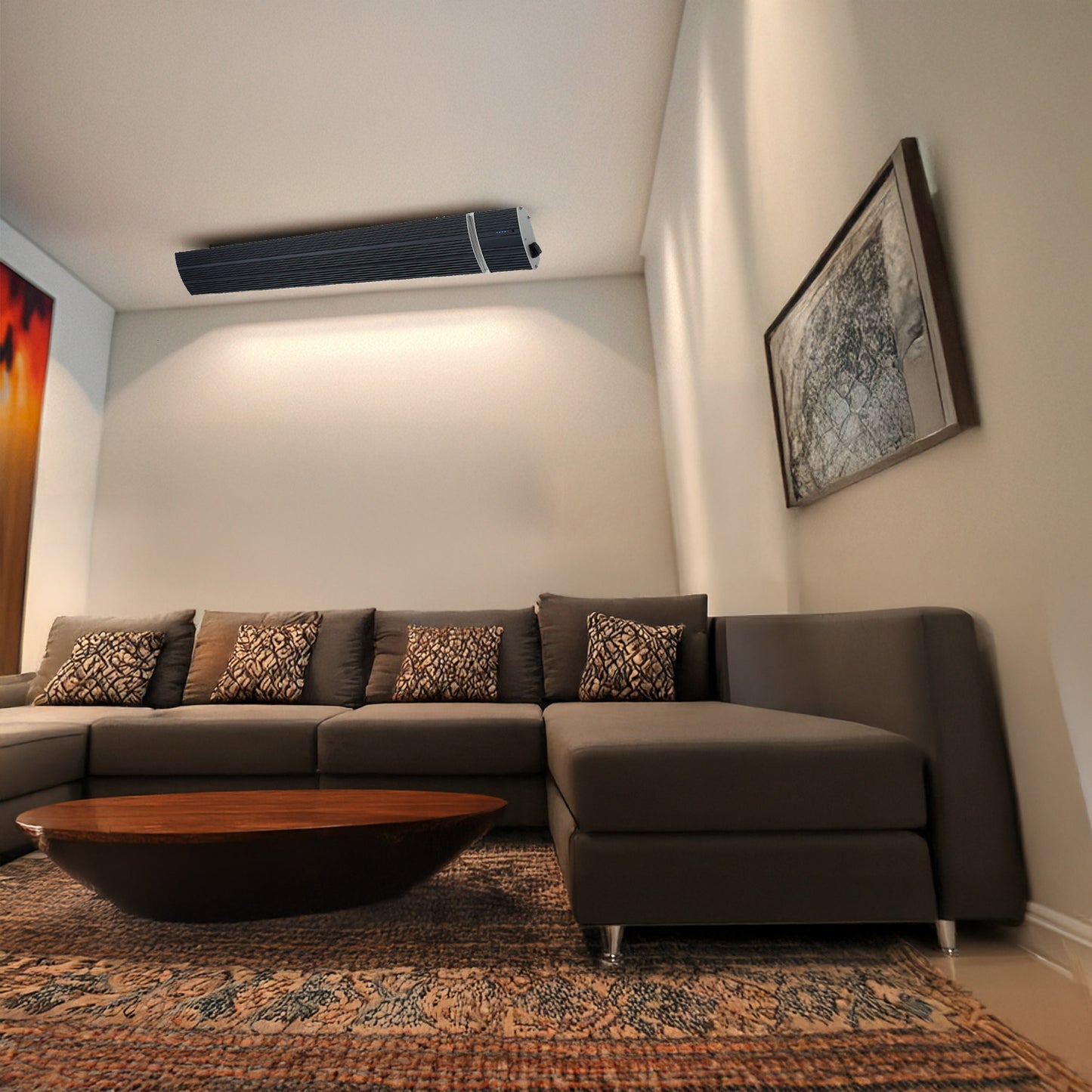 Calentador infrarrojo negro 1500W SINED Calore-Nero-1500: di