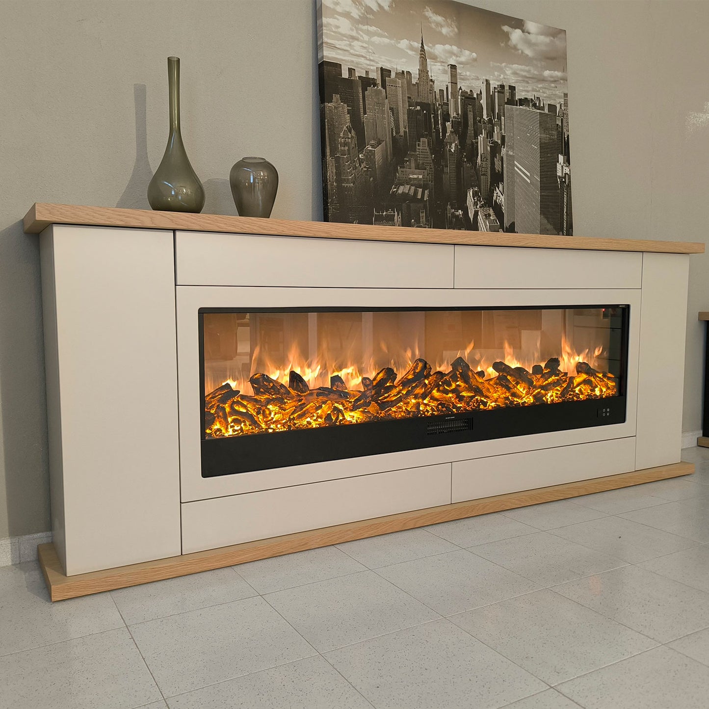Caminetto elettrico Sined Amiata 180 cm: eleganza e calore p