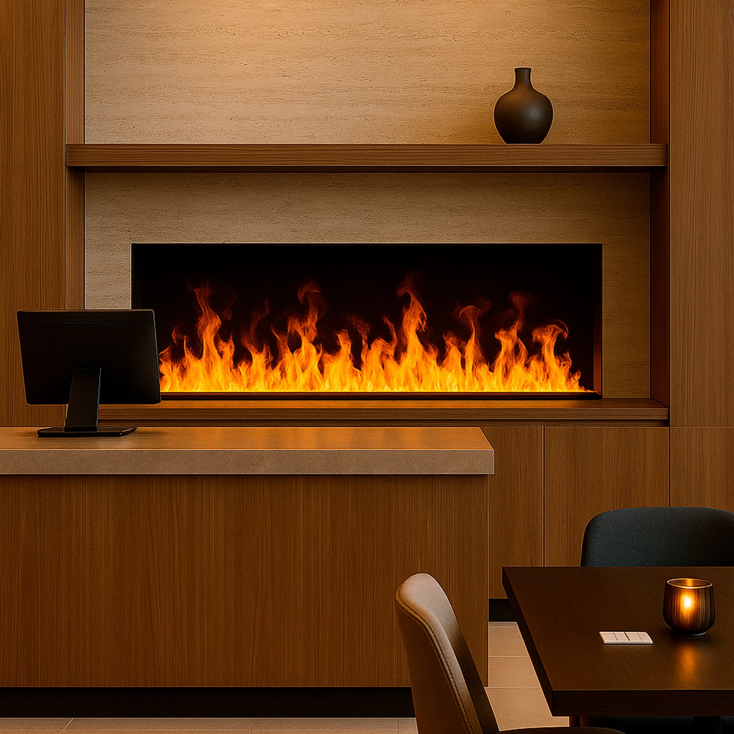 Caminetto EGA-150: chimenea eléctrica de vapor de agua de 15