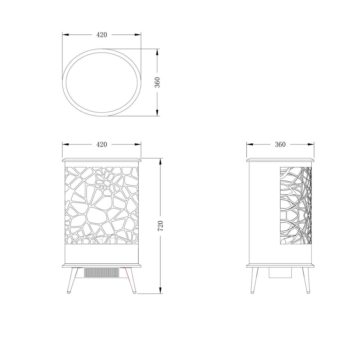 Caminetto Sined Gardena: diseño elegante y eficiencia térmic