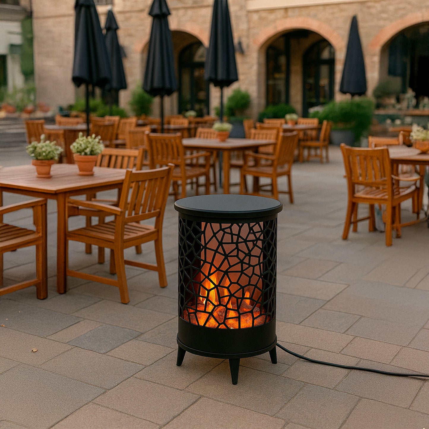 Caminetto Sined Gardena: diseño elegante y eficiencia térmic