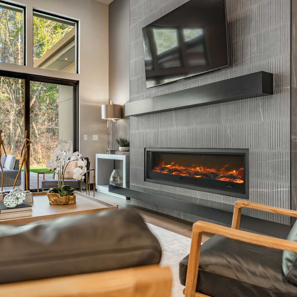 Chimenea eléctrica Ispica: diseño elegante y funcional